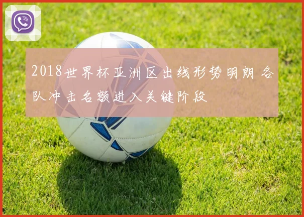 2018世界杯亚洲区出线形势明朗 各队冲击名额进入关键阶段