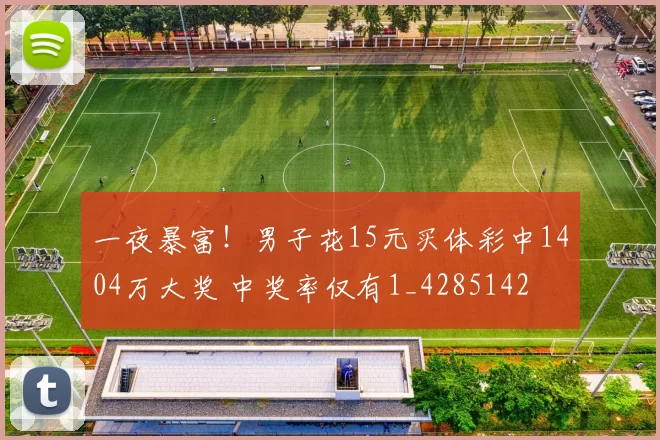 一夜暴富！男子花15元买体彩中1404万大奖 中奖率仅有1_4285142